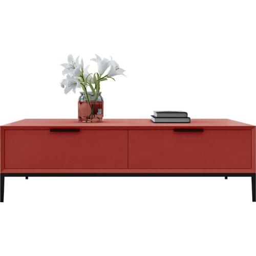 Modern minimalist living room light luxury paint TV cabinet coffee table