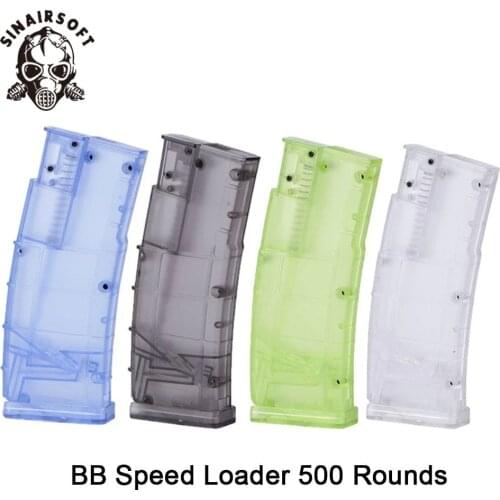 Tactical 500rd Ultra Large Capacity Plastic BB Speed Loader Fit M4 M16 G36 AK Most Of Magazine For Paintball shooting Hunting