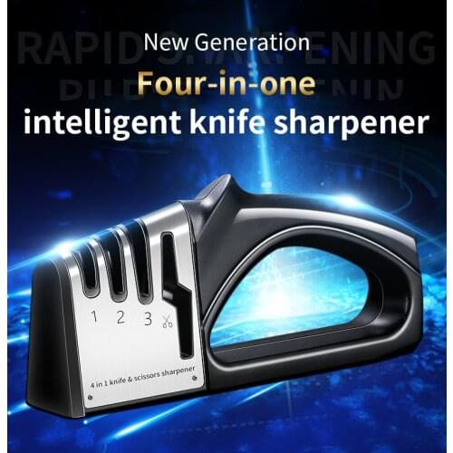 4 in 1 Kitchen Knife Sharpeners Grinder Diamond Ceramic Stone Professional Kitchen Knives Sharpener Tools