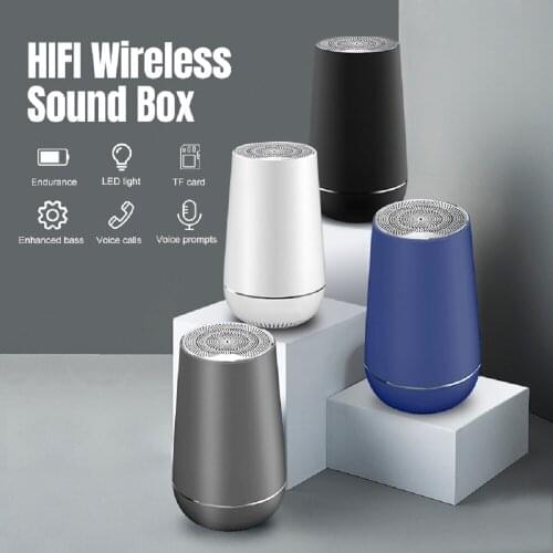 TWS Portable Speaker Bluetooth 5.0 HIFI Stereo Sound Wireless Subwoofer Sound Box Support FM Radio TF Mp3 Player Mobile Phone