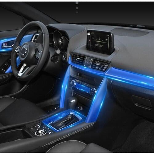 For Mazda CX5 CX-5 2017 2018 2019 2020 Car Interior Sticker Gps Navigation Film Screen Protective Sticker Anti-scratch 13 Pcs