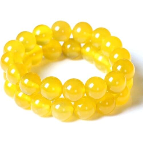 Anti-Fatigue Yellow Jasper Body Cleansing Bracelet Chakra Jade Stretch Bracelet Beaded Reiki Healing Natural Stone 6cm/8cm/10cm
