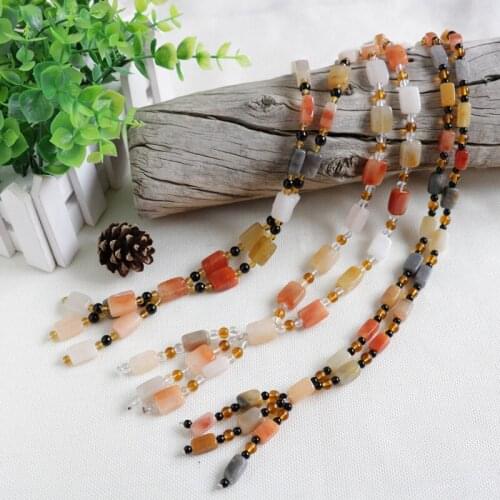 Natural handmade colorful jade female pendant women jade Emerald Necklace hand-polished