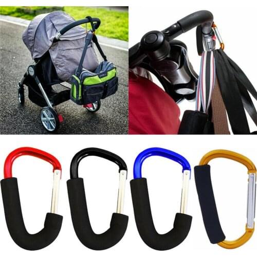 2pcs Pram Pushchair Buggy Stroller Hook Clip Carrier Shopping Bag Buddy Holder Baby Kids Car Safety Seat Accessories