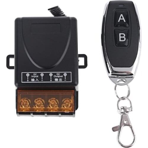 2CH Wireless Relay RF Remote Control Switch Receiver 2 Button Keys Transmitter 667C
