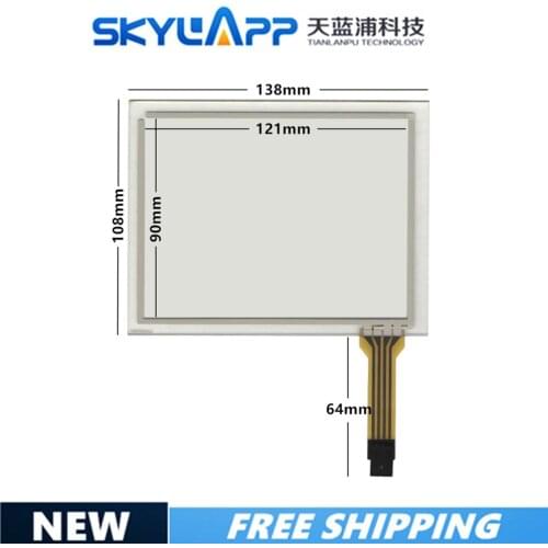 5.7 inch 138mm*108mm on display TR4-057F-19 compatoble UN UG NEW Touch Screen glass 138*108 commercial use