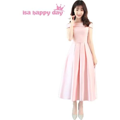 Lace up back 15 year old satin with bow prom dresses formal girl party women dress girl ball gown style light pink H4229