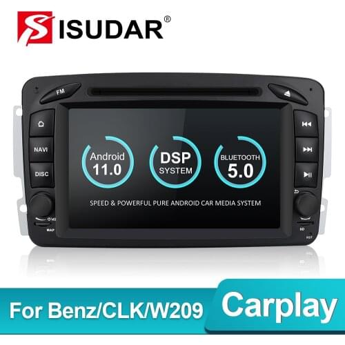 Isudar PX6 2 Din Android 10 Car Multimedia player GPS For Mercedes/Benz/CLK/W209/W203/W208/W463/Vaneo/Viano/Vito Auto radio DVR