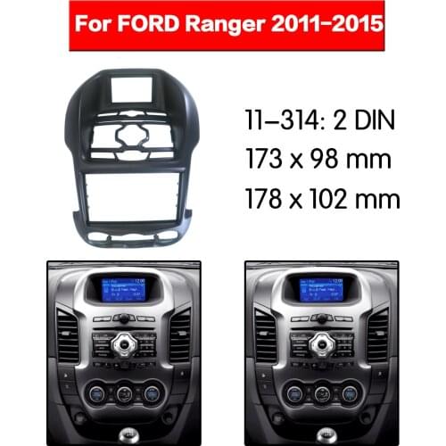 Car Radio frame Audio Fascia For Ford Ranger 2011 - 2015 Car Stereo Radio Fascia Panel Installation Adapter DVD player Frame