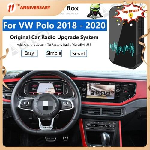 For VW Polo 2018 - 2020 Carplay AI Box Android System Car Multimedia Player Video Wireless Mirror link Auto Radio upgrade Wifi