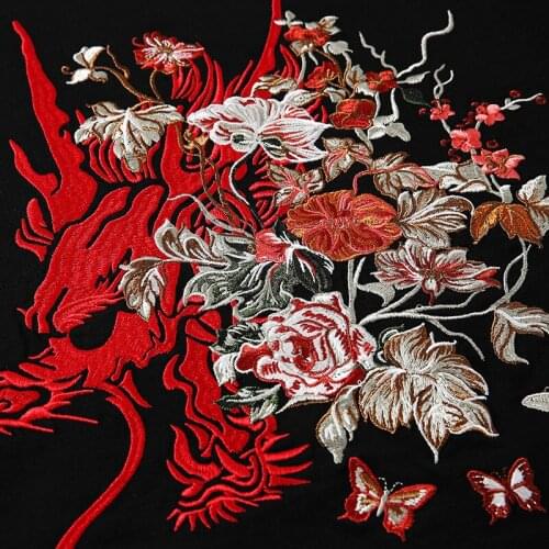 The new spring and summer 2021 cotton tide loose short sleeve T-shirt male the current Chinese wind menswear phoenix embroidery