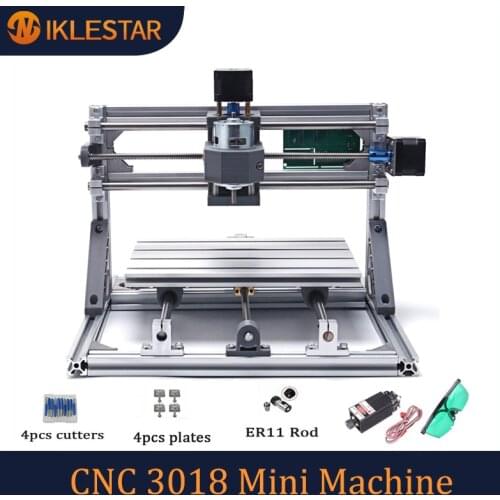 CNC 3018 Laser Engraver DIY Engraving Machine GRBL Control with ER11 Collet Pcb PVC Milling Machine Wood Router CNC3018