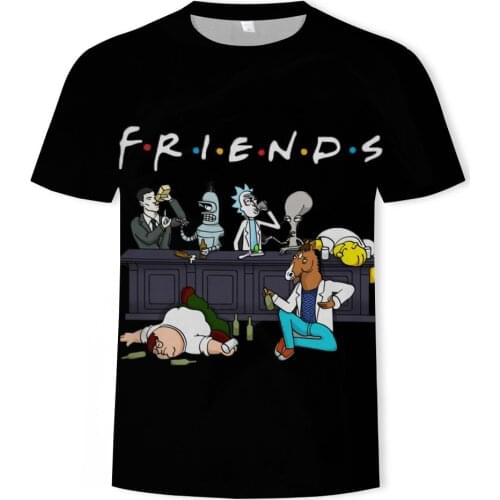 2021 summer handsome and breathable mens T-shirt summer hot sale casual 3d printing anime hot sale pattern O-neck shirt plus si