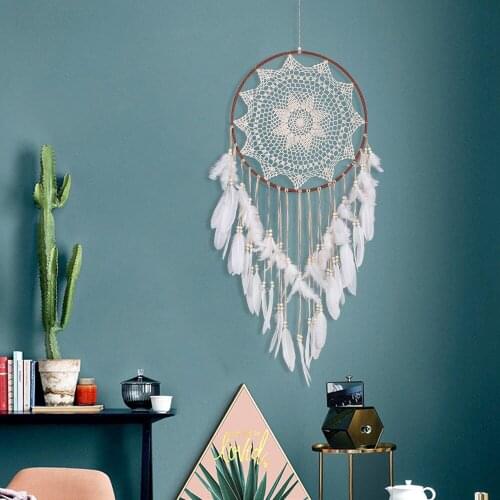 Dream Catcher Wind Chimes Wall Decorative Craft Dreamcatcher Bedroom Hanging Ornament For Girls Room Home Wedding Decor Gift