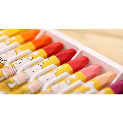 Deli 12/18/24/36 colors Oil Pastel painting color crayons painting supplies children crayons students of fine arts Not sticky