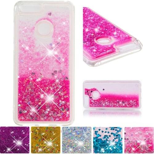 For Huawei Honor 7X Cute Cover Mate SE Glitter Dynamic Liquid Quicksand Case BND-L21 BND-L24 BND-L34 Soft Silicone Bumper Cases