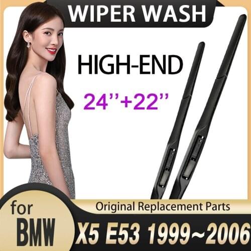 For BMW X5 E53 1999~2006 Front Windscreen Windscreen Wipers Car Accessories Stickers Car Wiper Blades 2000 2001 2002 2003 2004