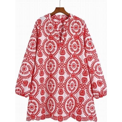 Women Smock Dress Autumn 2021 New Fashion O-Neck Long Sleeve Female Mini Vestido Loose Clothing