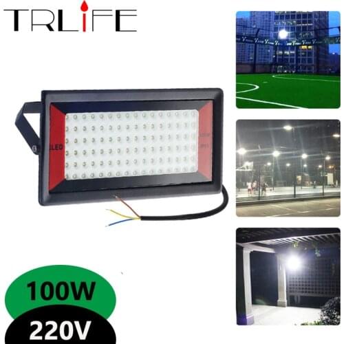 100W Led Flood Light AC 220V 50W Outdoor Floodlight Spotlight IP65 Waterproof LED Street Lamp Lighting for Outdoor Garden Street