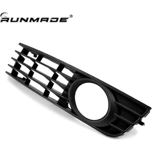 Runmade Auto Front Bumper Lower Grille Fog Light Grill Cover for Audi A4 B6 2001 2002 2003 2004 2005 8H0 807 681
