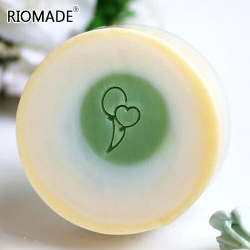 Balloon Handmade Soap Stamp Transparent Natural Round Plexiglass Soap Seal With Handle Acrylic Chapter Custom Heart Shape