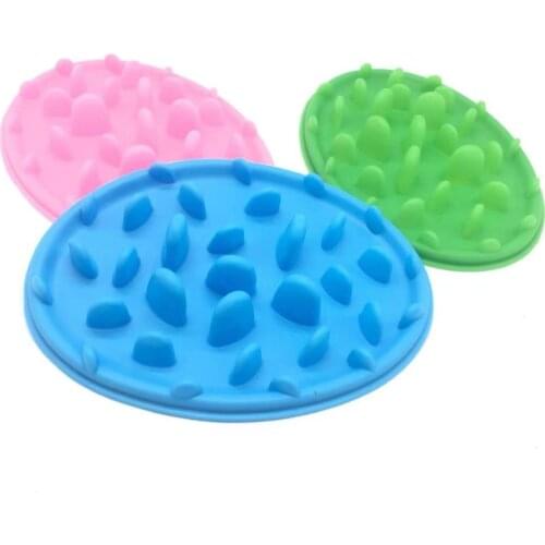 Silicone Pet Bowl Dog Cat Slow Eating Feeding Food Bowls Portable Puppy Feeder Puzzle Bowls Dishes Anti Choke Food Container