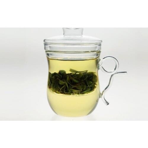 400ml Heat Resistant Glass Teaware Herbal Floral Tea cup Heat Insulation Filter Cup