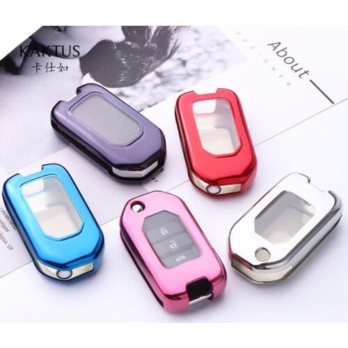 TPU full protect Key Shell Cover Key Case For Honda Civic CR-V HR-V Accord Jade Crider Odyssey 2015- 2018 Remote Protector