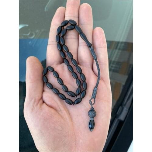 Barley Cut Blackened Kuka Tasbih Silver Tassel rosary is the most beautiful and original accessory very special gift muslim