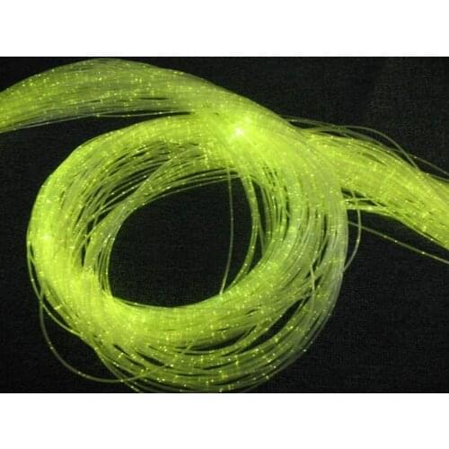 1.0mm(D) PMMA plastic fiber optic cable 1500M/roll f/Light engine driver ceiling hanging curtain lamp falling water-flash point