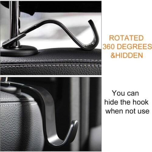 1 Pc Universal Car Seat Back Hook Headrest Storage Mounting Hook Bag Hanger Auto Interior Organizer Accessories