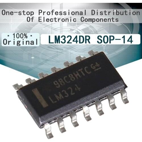 10/Pcs New Original LM124DR SOP-14 SOIC-14 Four way operational amplifier chip