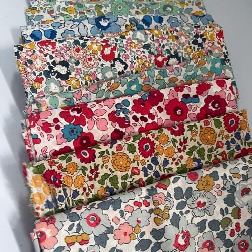 150x100cm Vintage Small Floral Pastoral Flowers Twill Cotton Sewing Fabric Making Bedding Dress Handmade Pajamas Bag Cloth sew