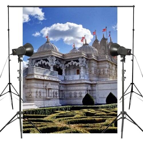 150x220cm Indian Style Teach Temple Photography Background Backdrop Studio Props Wall London Architecture Photography Backdrop