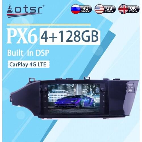 4+128GB For Toyota Avalon 2013 Android 10 BT WIFI Wireless Carplay Car Multimedia Radio Player GPS Navigation Stereo