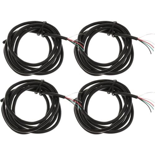 4x Guitar Circuit System Anschlusskabel Line Wire 4 Core 100cm / 39.37