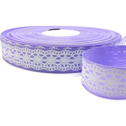 5yards 25mm 1" Grosgrain Ribbon Printed Pattern for Christmas Wedding Decoration DIY Sewing Handmand Craft Accessories #08