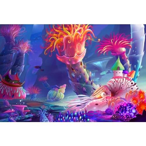 500 pieces The wooden puzzle Fantastic sea bottom jigsaw puzzle white card adult childrens educational toys