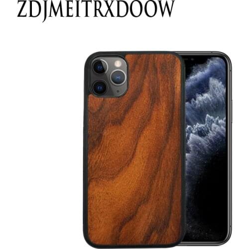 For iPhone SE 2020 Case For iPhone 11 Pro Zebra Wood Handmade with pattern For iPhone 7 8 Plus XS MAX XR SE2 Cover