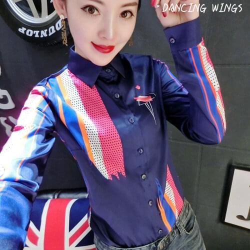 Женские атласные рубашки DANCING WINGS China At AliExpress