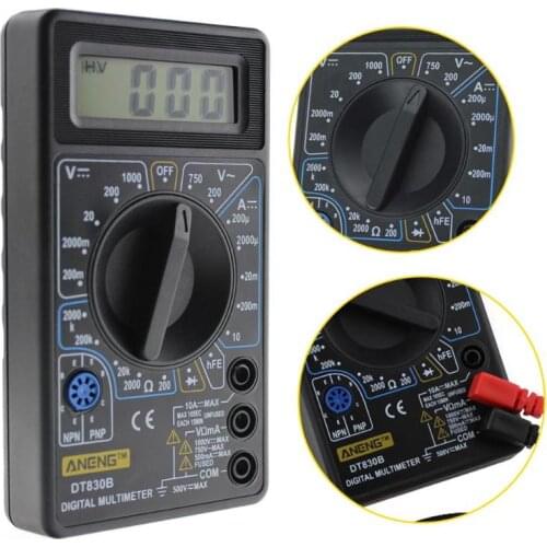 DT830B LCD Digital Multimeter Electronic Tester AC/DC 750/1000V Voltmeter Ammeter Ohm Tester Handheld Meter Multimeter Digital