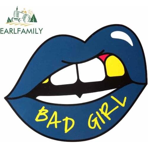 EARLFAMILY 13cm x 10.6cm For Girl Boss Pop Art Gangster Car Bumper Window Stickers Vinyl Car Wrap Body For Car Custom Printing