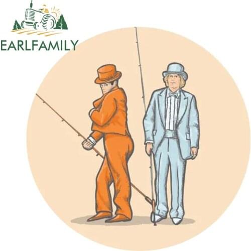 EARLFAMILY 13cm x 13cm for Put Out The Vibe Dumb And Dumber Car Stickers Sunscreen Anime Decals Creative Vehicle Laptop Decor