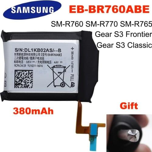 EB-BR760ABE Battery for Samsung Gear 3 Frontier Gear S3 Classic SM-R760 SM-R765 SM-R765S SM-R770 Mobile Phone Battery In Stock