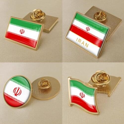 Coat of Arms of Iran/Iranians Flag National Emblem Brooch/Badges/Lapel Pins