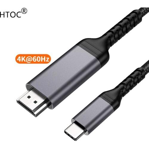 USB C to HDMI Cable 4K 60Hz Type-C to HDMI Compatible for MacBook Pro/Air, iMac, iPad Pro 2020, Galaxy S20 S10/Note 10 and More