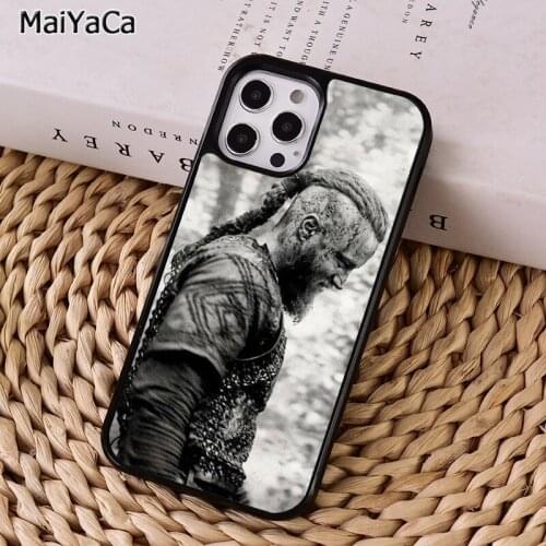 MaiYaCa Ragnar Lothbrok Vikings Phone Case For iphone 11 12 mini Pro X XR XS MAX 6S 7 8 Plus 5S SE 2020 Cover coque Shell