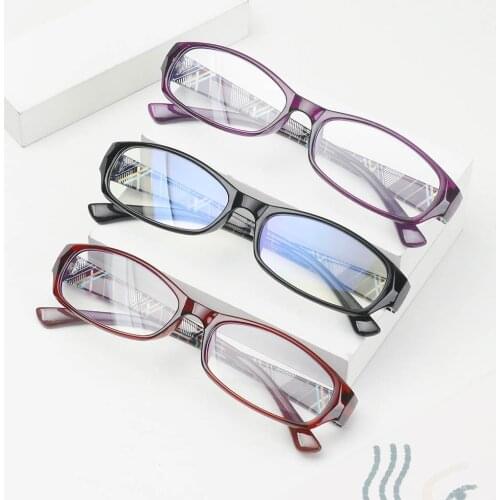 New Fashion Anti-Blue Light Reading Glasses Urltra-Light Eye Protection Women Flowers Elegant Elegant Comfortable Eyeglasses