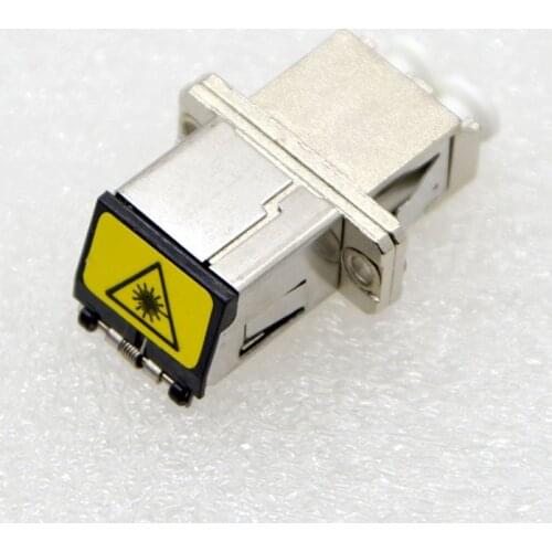 1Pcs New LC Duplex Optical Fiber Connector Metal Flap Coupler Flange LC-LC Duplex Adapter Carrier Grade Free Shipping to Estonia