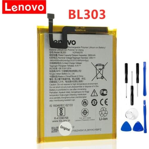 New Original BL303 3900/4000mAh Battery For Lenovo BL303 Batterie Batterij Bateria + Free Tools